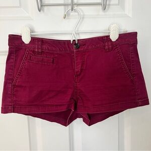 Express Burgundy Shorts